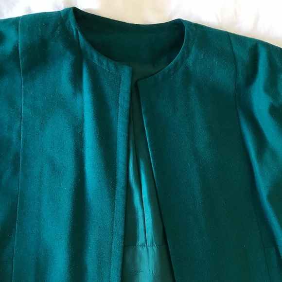 Vintage teal blue car coat - Picture 5 of 6